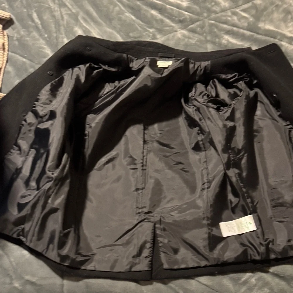 J. Crew Kids Classic Black Pea Coat